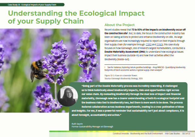 BIODIVERSITY AND THE BUILT ENVIRONMENT Case Study 10