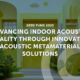 Advancing Indoor Acoustic Quality Through Innovative Acoustic Metamaterial Solutions