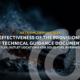 abstract cover EFFECTIVENESS OF THE PROVISIONS OF TECHNICAL GUIDANCE DOCUMENT J