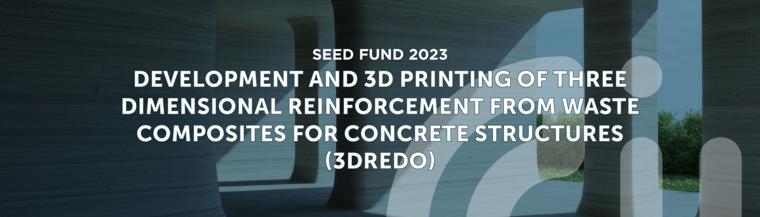 Cover 3DREDO project site - abstract image of concrete structure