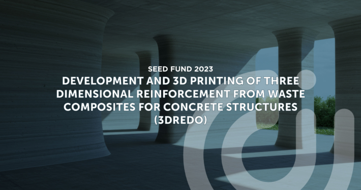 Cover 3DREDO project site - abstract image of concrete structure