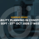 Cover for the webinar series with blurred dark image in the background